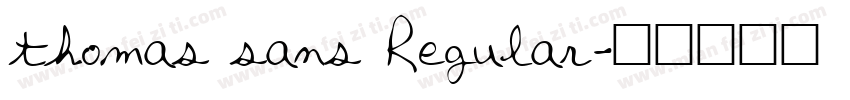 thomas sans Regular字体转换